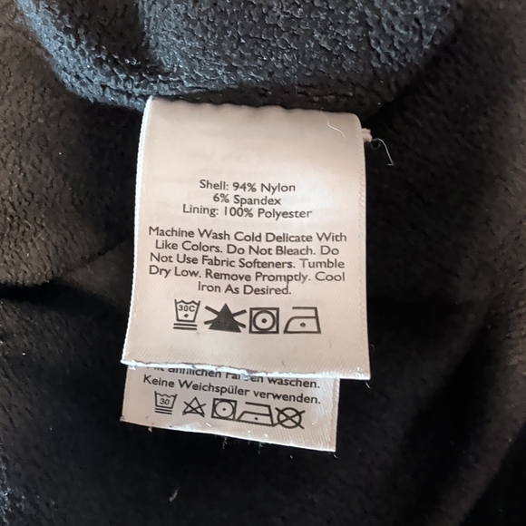 Mens Eddie Bauer First Ascent Black Cargo Fleece Lined Pants W40 L31 Gorpcore - Picture 9 of 13